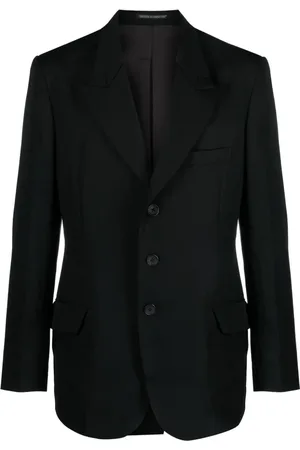 YOHJI YAMAMOTO Uldblazer med spidsrevers