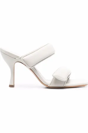 Gia Borghini Mules i læder med dobbeltrem