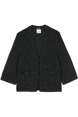 CHANEL Cardigan med logoknapper fra 2000