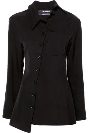 Jacquemus Asymmetrisk La Chemise Pablo skjorte