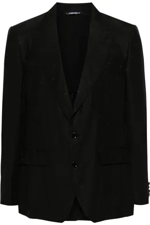 Dolce & Gabbana Blazer med logo i jacquard