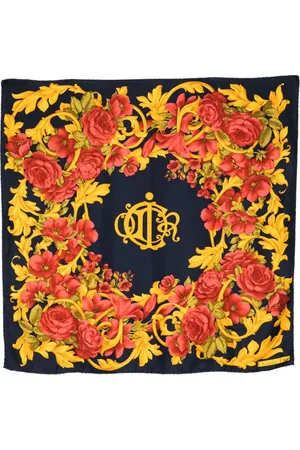 Dior Pre-owned blomstret tørklæde i silke