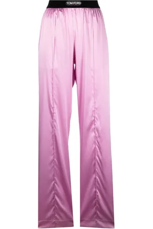Tom Ford Pyjamasbukser i silke med logomærke