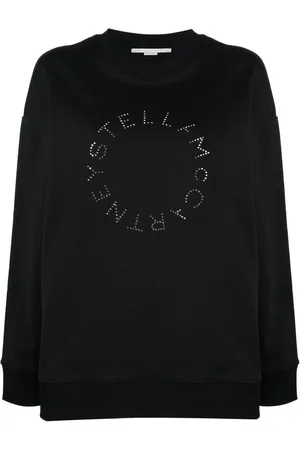 Stella McCartney Sweatshirt med rhinstensudmykket logo