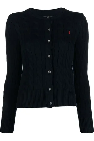 Ralph Lauren Kabelstrikket Polo Pony cardigan
