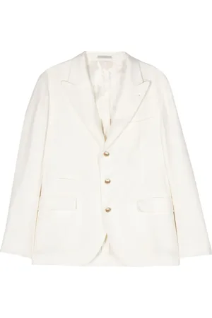 Brunello Cucinelli Enkeltradet blazer i twill