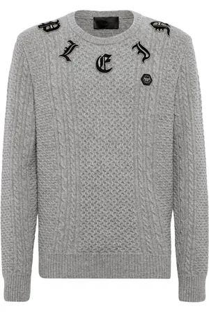 Philipp Plein Trøje med logoapplikation