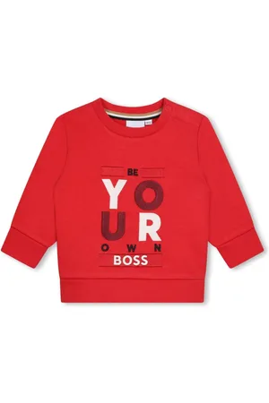 HUGO BOSS Sweatshirt med slogantryk