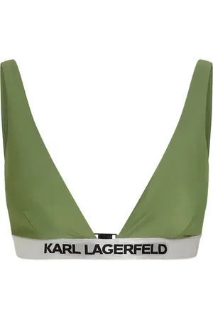 Karl Lagerfeld Trekantsbikini-top med logobånd