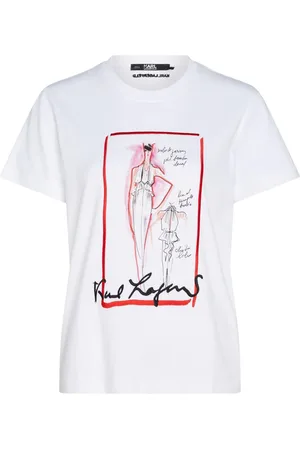 Karl Lagerfeld T-shirt med logotryk
