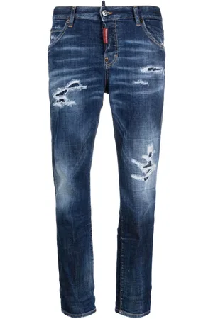 Dsquared2 Skinny-jeans med slitageeffekt og mellemhøj talje