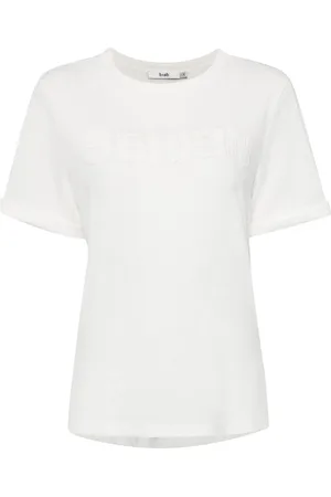 B+AB T-shirt i jersey med mærkedetalje