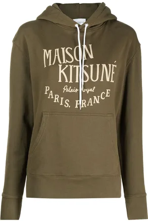 Maison Kitsuné Hættetrøje i jersey med logotryk