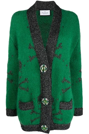 Philipp Plein Cardigan med dødningehovedtryk