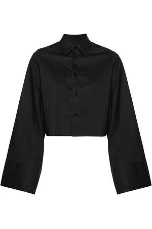 Maison Margiela Cropped skjorte med ekstra lange ærmer