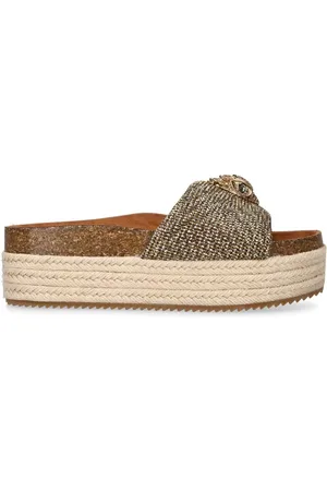 Kurt Geiger Kensington espadriller med plateausål og applikeret detalje