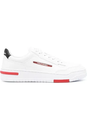 Ralph Lauren Sneakers i læder med logomærke