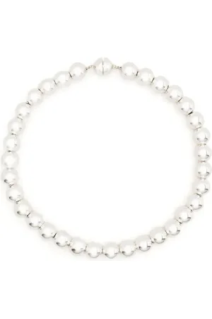 Jil Sander Silver-Sphere choker-halskæde