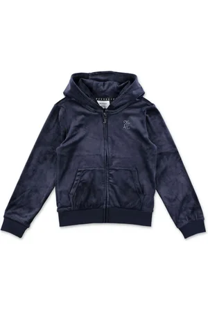 Juicy Couture Hættetrøje i velour med lynlås