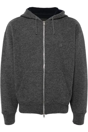 Givenchy Hættetrøje med broderet logo og lynlås
