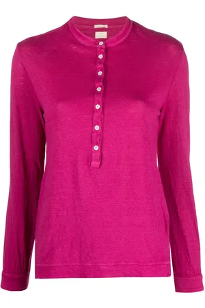 MASSIMO ALBA Henley Java skjorte i linen