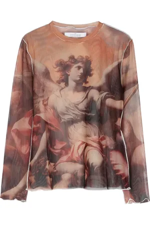 Rokh T-shirt med renæssance-tryk