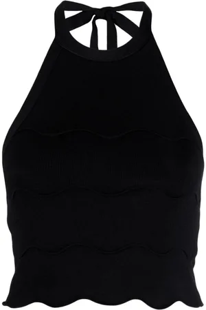 Patou Milano-strikket Wave top med halterneck