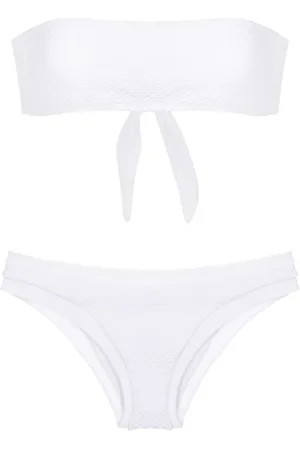 AMIR SLAMA Bandeau-bikini i tekstur