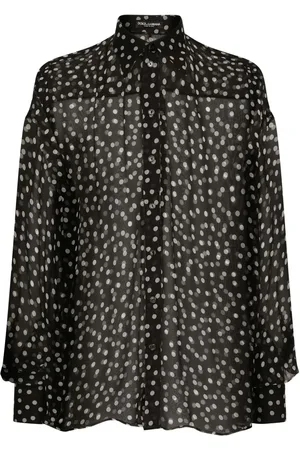 Dolce & Gabbana Polkaprikket nederdel i chiffon