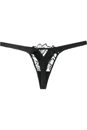 FLEUR DU MAL Whitney g-streng med blomsterbroderi