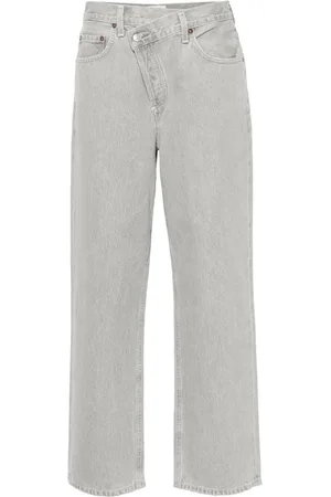 AGOLDE Højtaljede Criss Cross jeans med lige ben