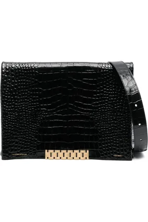 Victoria Beckham Jumbo Chain clutch i læder