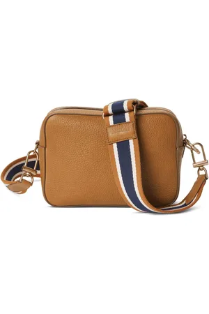 SHINOLA Camera crossbody-taske i grynet læder