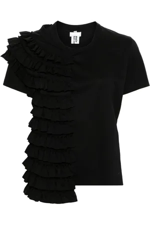 NOIR KEI NINOMIYA T-shirt med flæselag