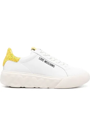 Moschino Sneakers i læder med logotryk