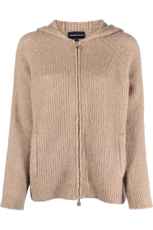 Emporio Armani Cardigan med hætte og lynlås