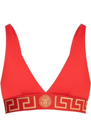 VERSACE Bikinitop med Greca-detalje