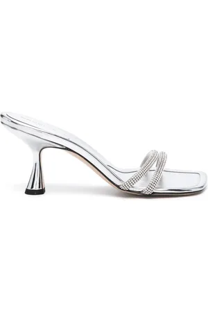 Wandler Julio 75mm mules med rhinsten