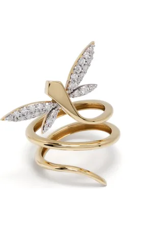 ANAPSARA Dragonfly ring i 18 karat guld med diamant