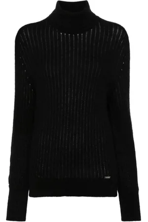 Kiton Ribstrikket trøje med rullekrave