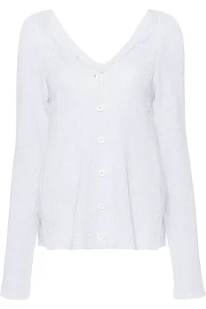 Fabiana Filippi Ribstrikket cardigan med lurex-detalje