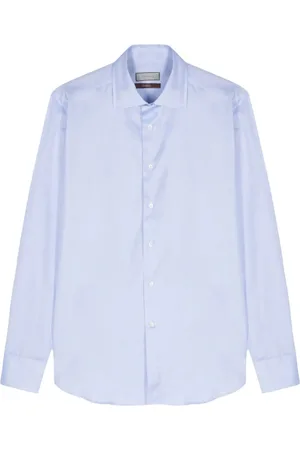 CANALI Skjorte med jacquard-mønster