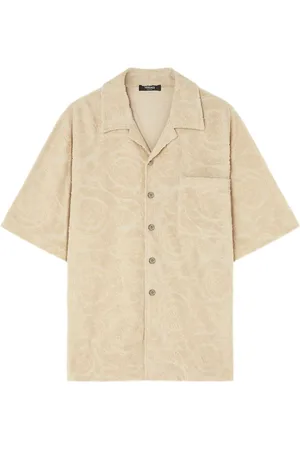 VERSACE Barocco skjorte i jacquard med syningsdetalje