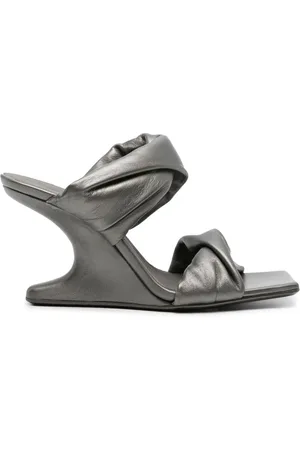 Rick Owens Cantilever 110mm metalliske mules