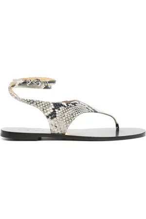 PARIS TEXAS Amalfi sandaler med slangeskindseffekt