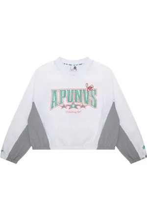 A Bathing Ape Sweatshirt med grafisk tryk og V-hals