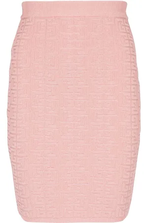 Balmain Kort PB-intarsiastrikket nederdel