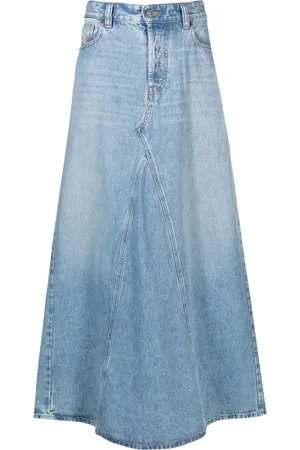 Diesel Lang De-Pago denimnederdel