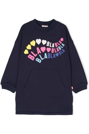 Billieblush Kjole med slogan-tryk