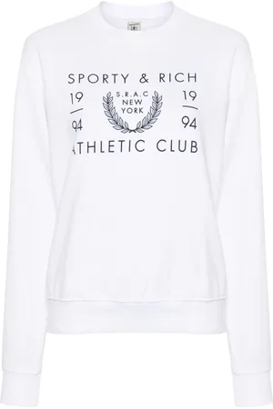 Sporty & Rich Sweatshirt med SRAC-logotryk